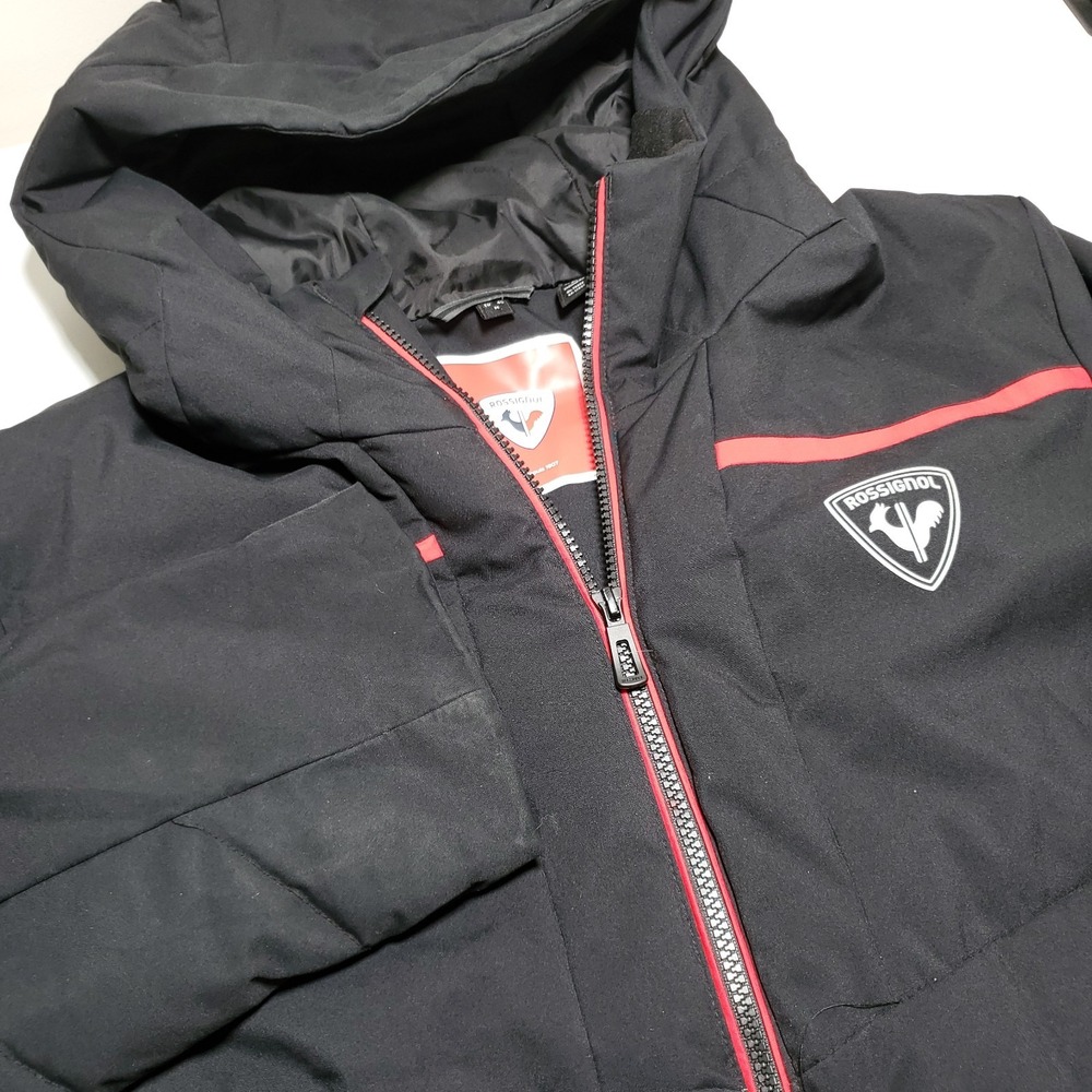 Rossignol Mens Medium Full Zip Hooded Coat Black RLLMJ28-00M